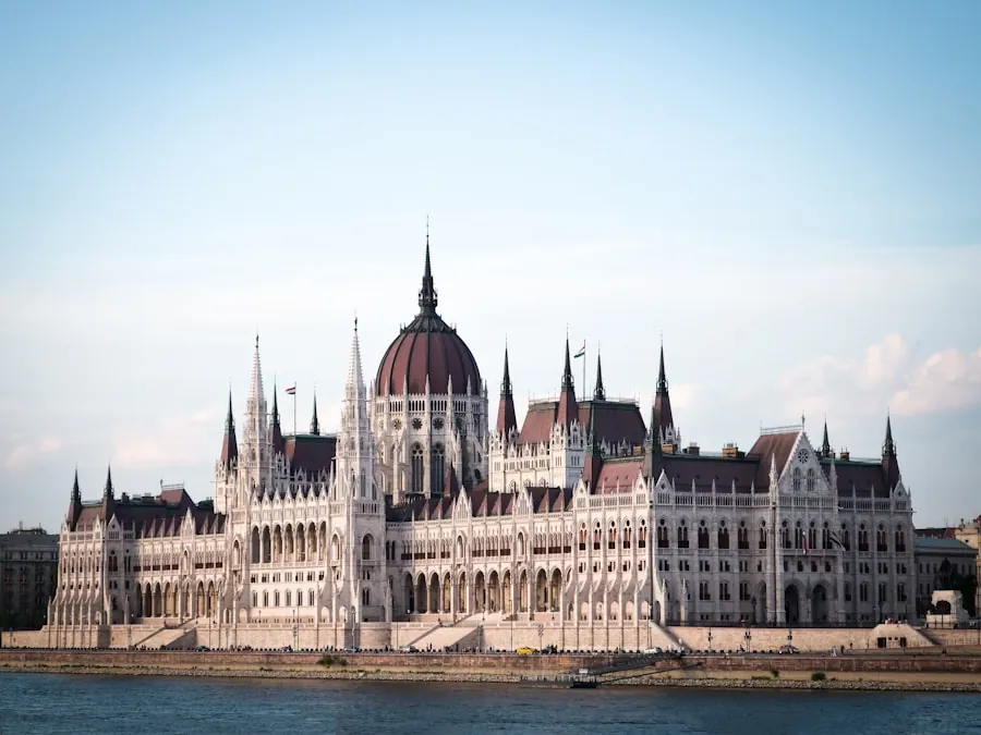 The Hungarian Parliament on the Danube in Budapest